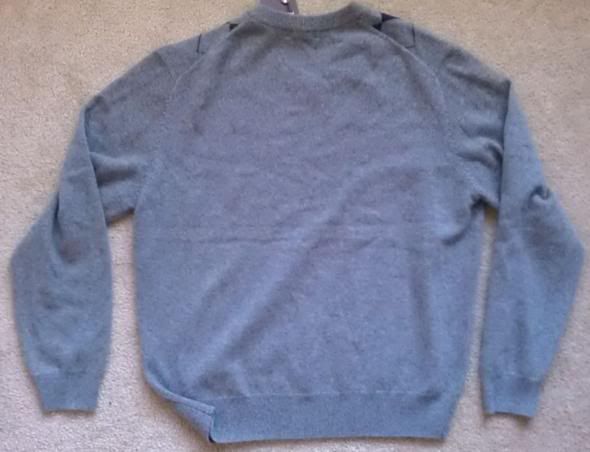 PAOLO MONDO V Neck 100% Cashmere 2 ply Sweater (Sizes L, XL, XXL 
