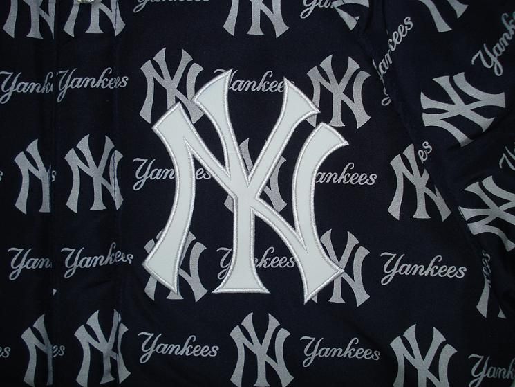 MLB NEW YORK YANKEES Wool LEATHER REVERSIBLE JACKET 3XL  
