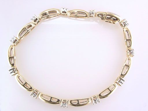   Diamond 4.00ct 14K Yellow Gold Ladies Tennis Bracelet Jewelry  