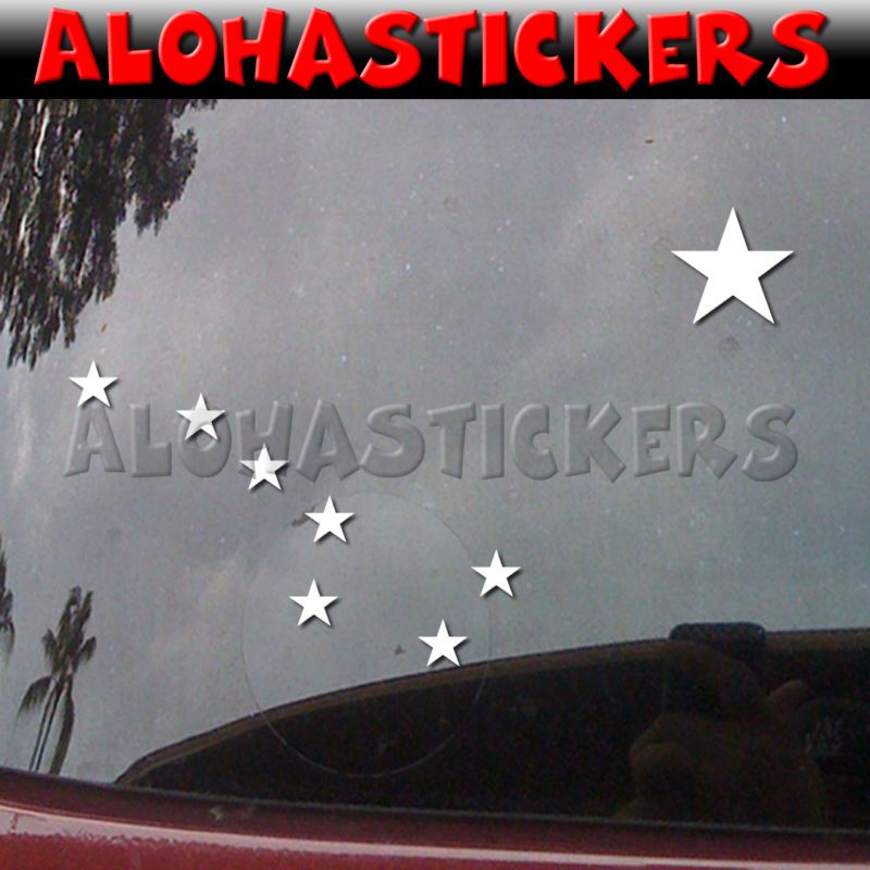 BIG DIPPER STARS ALASKA FLAG Vinyl Decal Sticker ST15  