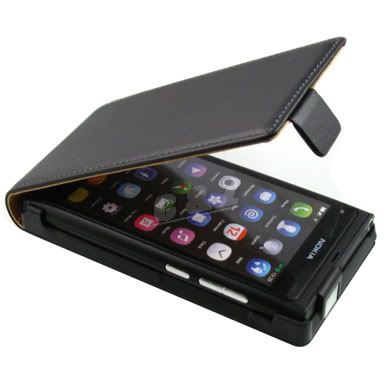 Genuine Leather Case Pouch + LCD Film for NOKIA N9 f  