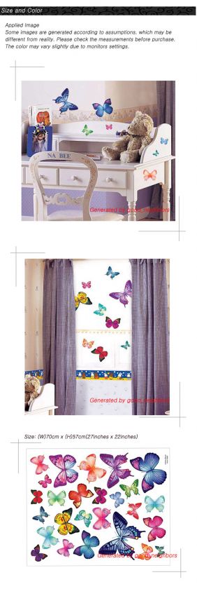 New Butterfly Home Wall Mural Vinyl Decal Sticker PS004  