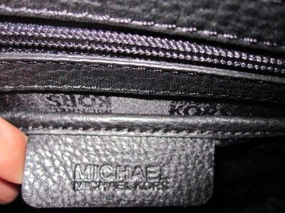 348 MICHAEL KORS Black HAMILTON LG Leather Tote Bag Handbag Purse 