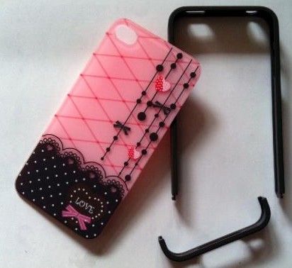 Sweet Love & Heart Girls Gift Hard Cover Case For Apple Iphone 4 4G 