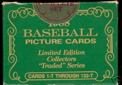 1988 Topps Complete BASEBALL 132 CARD Factory Sealed Traded TIFFANY 