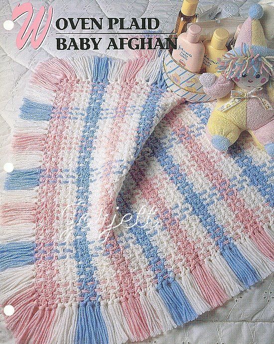 Woven Plaid Baby Afghan, Annies crochet pattern  