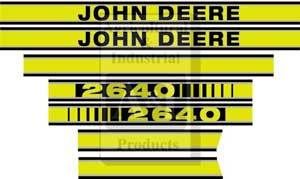 John Deere Tractor Model 2640 Hood Decal Set  