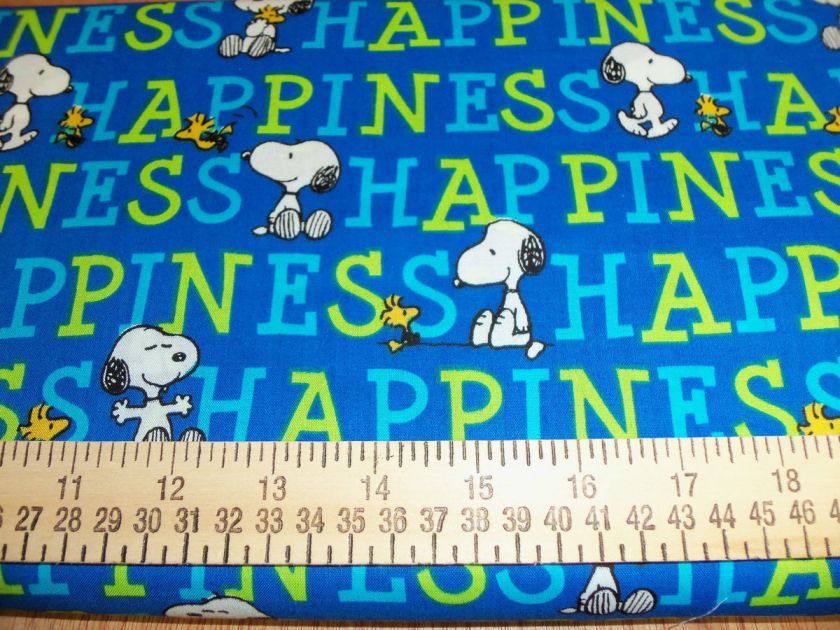 yard Peanuts Snoopy & Woodstock Happiness Fabric  