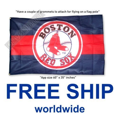 New BASEBALL BOSTON RED SOX MLB FLAG BANNER 3x5ft  