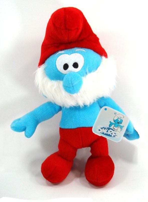   Smurfs (2011) PaPa Smurf Plush Stuffed Toy 13 inch Limited Xmas  